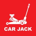 Hydraulic jack icon vector illustration design template Royalty Free Stock Photo