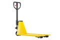 Hydraulic pallet jack, pallet truck. 3D rendering Royalty Free Stock Photo
