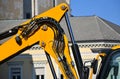 Hydraulic part of the excavator machinery