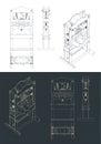 Hydraulic press drawings