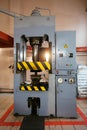 Hydraulic press for rubber and plastic casting Royalty Free Stock Photo