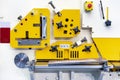 Hydraulic punch and shear machine for cutting various shape metal such as pipe angle bending square bar u channel etc. of