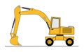 Hydraulic shovel Royalty Free Stock Photo