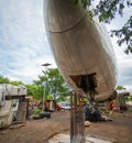 Hydraulically Operated Retractable Landing Gear Undercarriages of Aircraft on Airplane Graveyard or Boneyard. Royalty Free Stock Photo