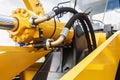 Hydraulics tractor yellow