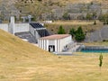 Hydro dam electric power station generator house Royalty Free Stock Photo
