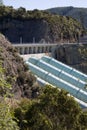 Hydro-electric power station pipes Royalty Free Stock Photo