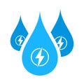 Hydro Energy Drops Icon Royalty Free Stock Photo