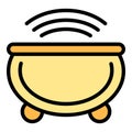 Hydro massage bath icon vector flat Royalty Free Stock Photo