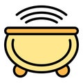 Hydro massage bath icon vector flat Royalty Free Stock Photo