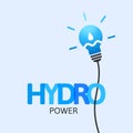 Hydro power, electricity and energy source concept Royalty Free Stock Photo