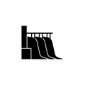 Hydro power station icon Royalty Free Stock Photo