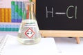 hydrochloric acid and symbol structural formula chemical