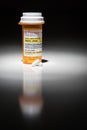 Hydrocodone Pills and Prescription Bottle with Non Proprietary Label