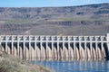 Hydroelectric dam in a canyon