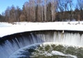 Hydroelectric dam. Yaropoletskaya hydroelectric power. Village Yaropolets. Volokolamsk district. Moscow region