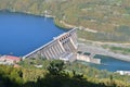 Hydroelectric power dam Perucac, river Drina in Serbia Royalty Free Stock Photo