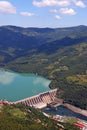 Hydroelectric power plant on Drina river Royalty Free Stock Photo