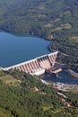 Hydroelectric power plant on Drina river Royalty Free Stock Photo