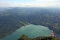 Hydroelectric power plant on Drina River landscape Serbia Royalty Free Stock Photo