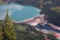 Hydroelectric power plant on Drina river Royalty Free Stock Photo