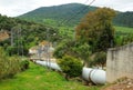 Hydroelectric power plant of Las Buitreras in El Colmenar, Malaga province, Spain Royalty Free Stock Photo