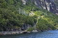 Hydroelectric power plant at Lysebotn at Lysefjord in Norway