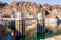 Hydroelectric power plant named Hoover Dam, Nevada Royalty Free Stock Photo