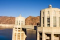 Hydroelectric power plant named Hoover Dam, Nevada Royalty Free Stock Photo