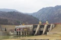 The hydroelectric power plant on Olt river Royalty Free Stock Photo