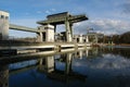 Hydroelectric power station on river Inn. Royalty Free Stock Photo