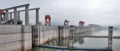 Hydroelectric Power Station Three Gorges Dam on Yangtze river in China