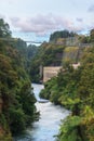 Hydroelectric Power Station on Waikato river, New Zeala Royalty Free Stock Photo