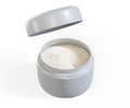 Hydrogel golden cosmetic eye patch jar. Cosmetic product for skin. patches under the eyes. collagen mask 3d render