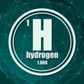 Hydrogen chemical element.