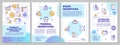 Hydrogen financial incentives blue brochure template