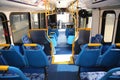 Hydrogen fuel cell bus interior Royalty Free Stock Photo