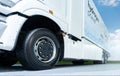 Hydrogen fuel cell semi truck Royalty Free Stock Photo