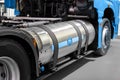 A hydrogen fuel cell semi truck Royalty Free Stock Photo