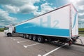 Hydrogen fuel cell semi truck Royalty Free Stock Photo