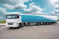 Hydrogen fuel cell semi truck Royalty Free Stock Photo