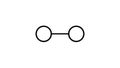 hydrogen molecule, structural chemical formula, ball-and-stick model, isolated image dihydrogen Royalty Free Stock Photo