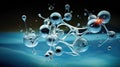 hydrogen oxygen atom Royalty Free Stock Photo