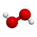 Hydrogen peroxide (H2O2) molecule