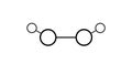 hydrogen peroxide molecule, structural chemical formula, ball-and-stick model, isolated image bleaching agent