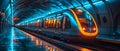 hydrogen powered subway train sleek Royalty Free Stock Photo