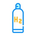 hydrogen reservoir color icon vector illustration color