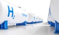 hydrogen storage containers Royalty Free Stock Photo