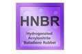 Hydrogenated Acrylonitrile Butadiene Rubber (HNBR) polymer symbol isolated Royalty Free Stock Photo