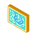 hydrogeological maps hydrogeologist isometric icon vector illustration